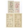 Image 2 : China Lot of 4 different coupons, Lottery Tickets or Paper Money, ca.1950-60s.