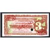 Image 1 : British Armed Forces Special Voucher Three Pence 2nd Series Specimen. (1948).