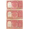 Image 1 : Reserve Bank of India. ND (ca. 1950's). Trio of Issued Haj Pilgrim Notes.