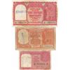 Image 1 : Reserve Bank of India. ND (ca. 1950's). Trio of Issued Haj Pilgrim Notes.