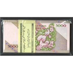 Central Bank of the Islamic Republic of Iran, ND 1993 Issue Serial #1 Pack of 100 Notes With Unliste