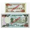 Image 2 : Bank of Sudan. 1981. Pair of Specimen Notes.
