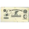 Image 2 : Mercantile Bank. ND (ca. 1860's). Obsolete $2 Printing Plate + Matching Proof.