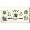 Image 2 : Mercantile Bank. ND (ca. 1860's). Obsolete $3 Printing Plate + Matching Proof.
