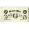 Image 2 : Mercantile Bank. ND (ca. 1860's). Obsolete $5 Printing Plate + Matching Proof.