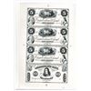 Image 1 : Bridgeton, NJ. Cumberland Bank Proprietary Reprint ca.1970's) Uncut Sheet of 4 Proof Obsolete Bankno