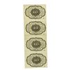Image 2 : U.S. Fractional Currency, 1st Issue 10 cents Fr#1242, Uncut Vertical Strip of 4 Notes