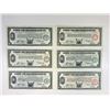 Image 1 : MI. City of Hamtramck, 1933-1934 Depression Scrip Sextet, 5 with Lot Serial Number "8".
