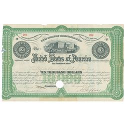 United States of America. Consol of 1867, per Acts of May 3, 1865 and April 12, 1866. $10000 6% Regi