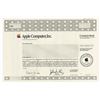 Image 1 : Apple Computer, Inc., 1988 Specimen Stock Certificate