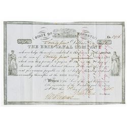 Erie Canal Company 1845 Bond.