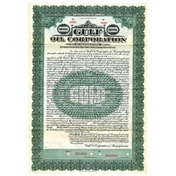 Gulf Oil Corp., 1922 Specimen Bond