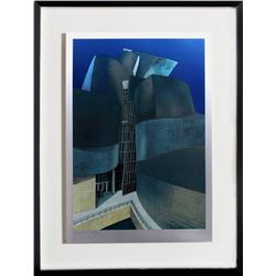 Richard Haas, Guggenheim Bilbao, Lithograph and Silkscreen on Aluminum