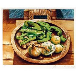 Sandra Lawrence, Wooden Bowl, Lithograph