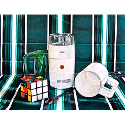 Jeanette Pasin Sloan, Heroic Materialism No. 1, Acrylic and Color Pencil Drawing