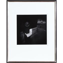 Tony Perrotet, Man Reading a Newspaper, Photograph