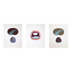 Sven Lukin, Sea Forms, Lot of 3 Silkscreens