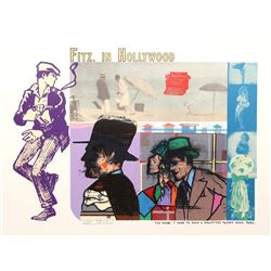 Richard Merkin, Fitz in Hollywood, Lithograph