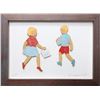 Image 1 : David Bromley, Girl and Boy Shopping, Wood Collage Multiple
