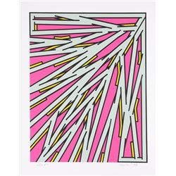 Nicholas Krushenick, Small Pink, Serigraph