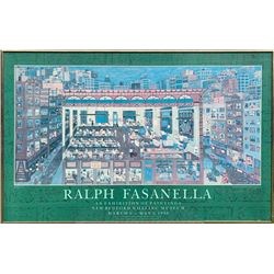 Ralph Fasanella, New Bedford Whaling Museum Exhibition, Poster