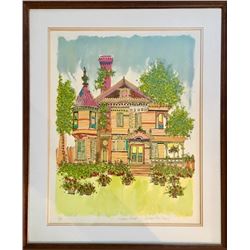 Susan Pear Meisel, Victorian House, Lithograph