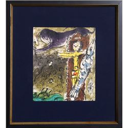 Marc Chagall, Le Christ l'Horloge, Lithograph