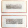 Image 1 : John Cage, R^3 Where R = Ryoanji, Diptych of Two Drypoint Etchings