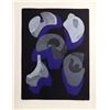 Image 2 : Benita Sanders, Blue Echoes and Shell Shapes, Lot of 2 Etchings