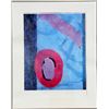Image 1 : Jeanick Bouys, Abstract Blue and Pink, Lithograph