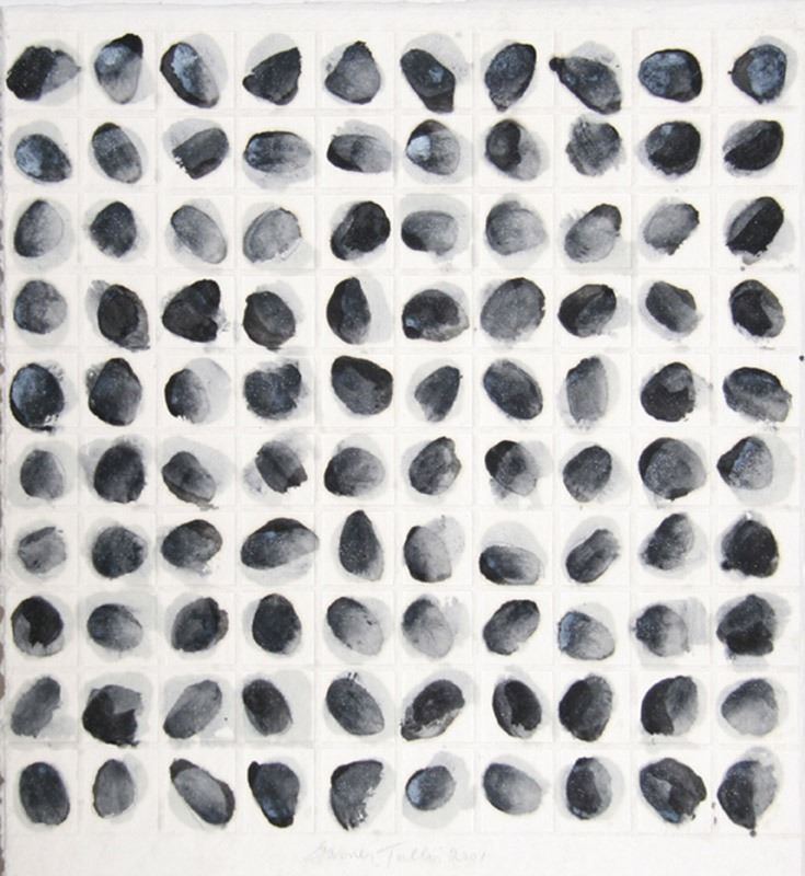 Garner Tullis Abstract Encaustic Painting On Hand Made Paper