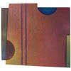 Image 1 : Warren Wolf, Zebuwl 2 - II, Oil and Marble Dust on Shaped Masonite