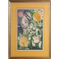 Amram Ebgi, Band, Aquatint Etching