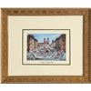 Image 1 : Piazza di Spagna Roma, Watercolor and Ink Painting by Unknown Artist