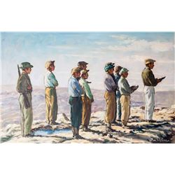 Ben Asher, Golan Heights Sunrise, Oil Painting