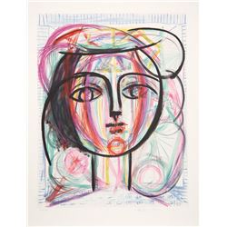 Pablo Picasso, Tete de Femme, Lithograph
