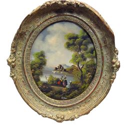 Otto Van Thoren, European Castle, Oil Painting