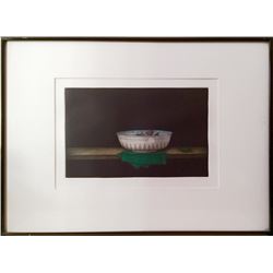 Tomoe Yokoi, Porcelain Bowl and Cloth, Mezzotint