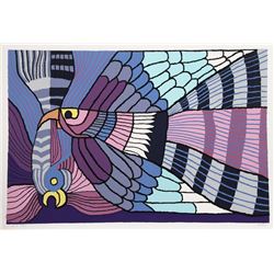 Victor Delfin, Purple Fighting Cocks, Serigraph