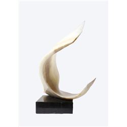 Leonardo Nierman, Sculpture C, White Onyx Sculpture