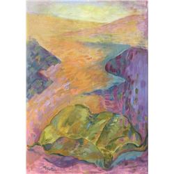 Miriam Yentel, The Cliff, Oil Painting