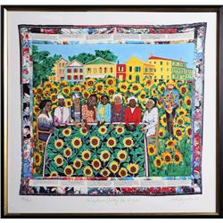 Faith Ringgold, The Sunflower's Quilting Bee at Arles, Silkscreen