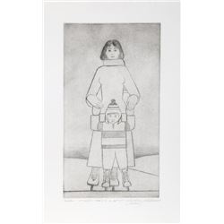Will Barnet, The Skaters, Aquatint Etching