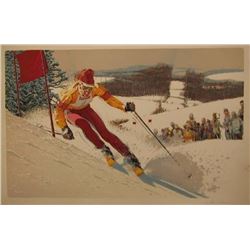 Jim Jonson, Skiier III, Lithograph