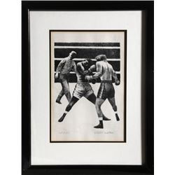 Fletcher Martin, Toe to Toe, Lithograph