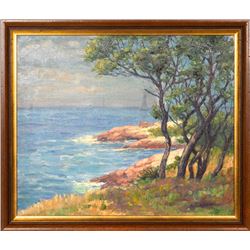 Abraham Rosenthal, Seaside, Oil Painting