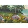 Image 3 : Abraham Rosenthal, Rocky Shoreline, Oil Painting