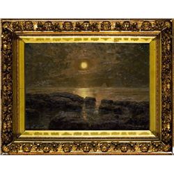 Edward Browaski, Lynn Beach, Massachusetts, Oil Painting