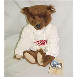 Steiff Teddy B. Bear Dark Brown 13 in.