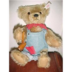 Steiff Huckleberry Fin Bear w/Pipe 12 in.